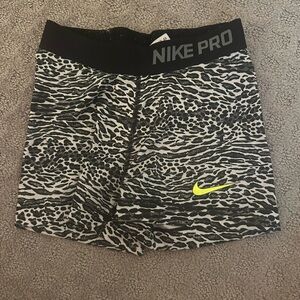 Nike Pro Black and Gray Shorts